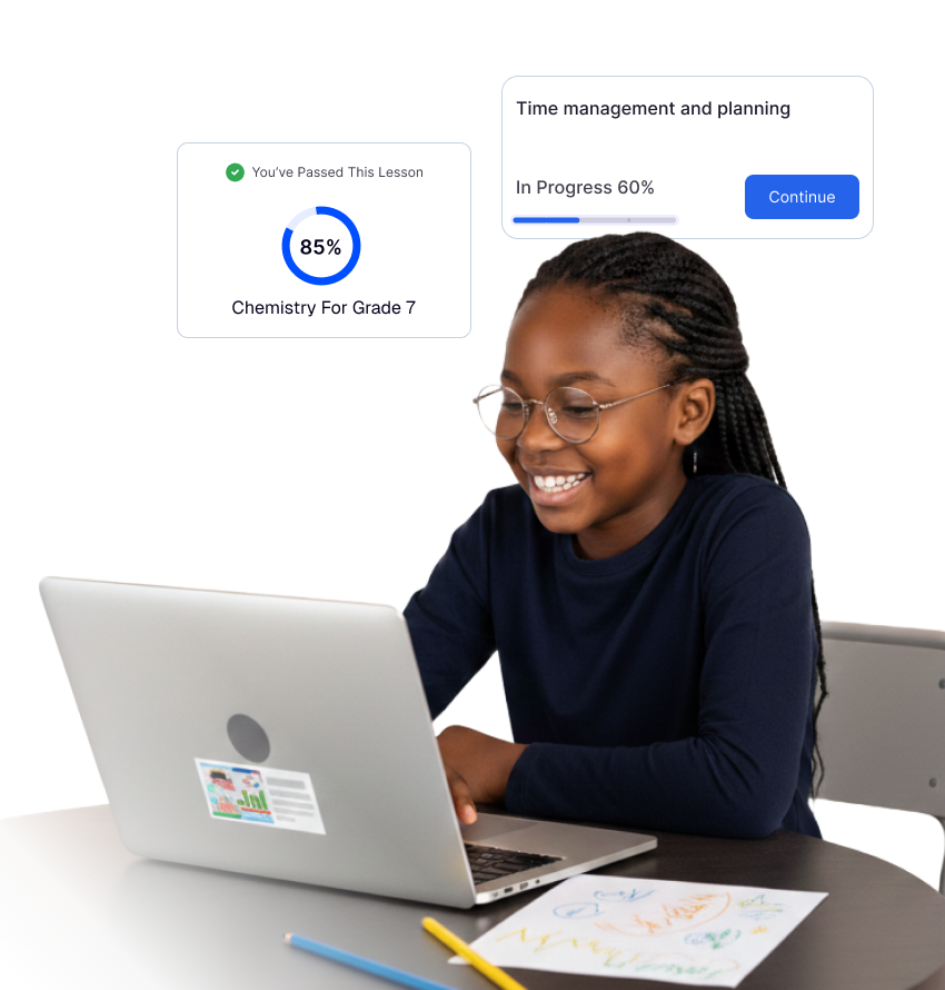 Student using AI-powered learning platform